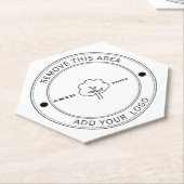 Untersetzer für Minimalistische Firmenlogos (angewinkelt)