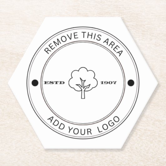 Untersetzer für Minimalistische Firmenlogos (Vorderseite)