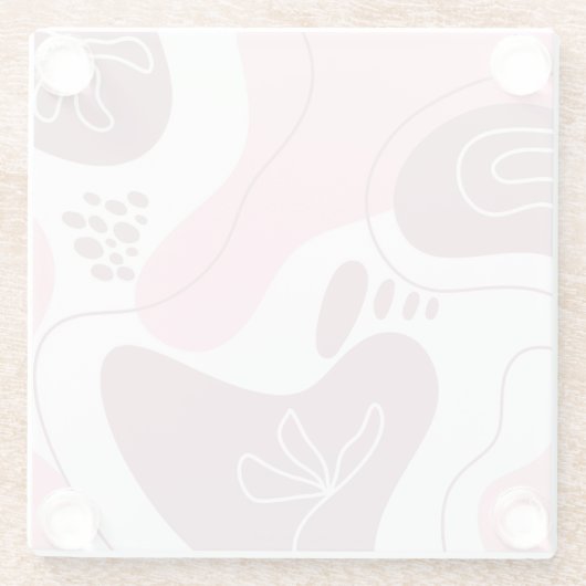 Untersetzer für Minimalistisches Muster (Rückseite)