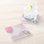 Untersetzer für Minimalistisches Muster (Schrägansicht)