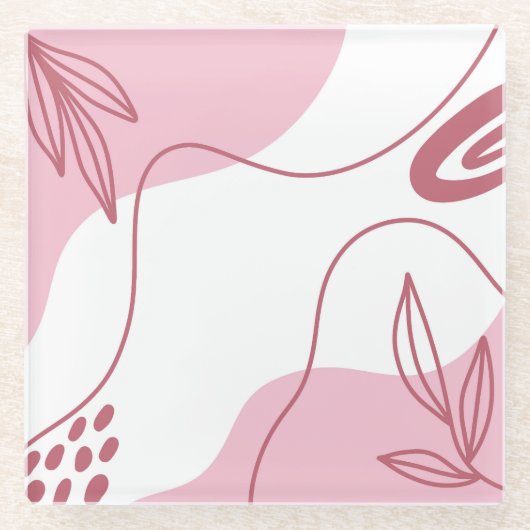 Untersetzer für Minimalistisches Muster (Vorderseite)