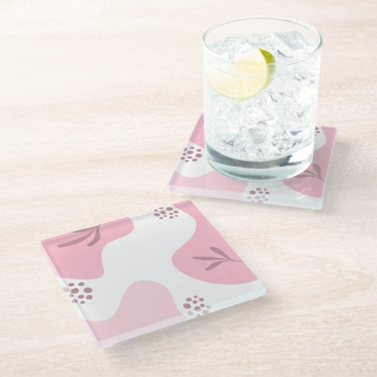 Untersetzer für Minimalistisches Muster (Schrägansicht)