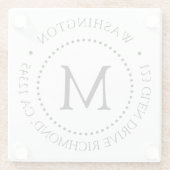 Untersetzer für Monogramm-Dotrahmen mit eigener Ma (Rückseite)