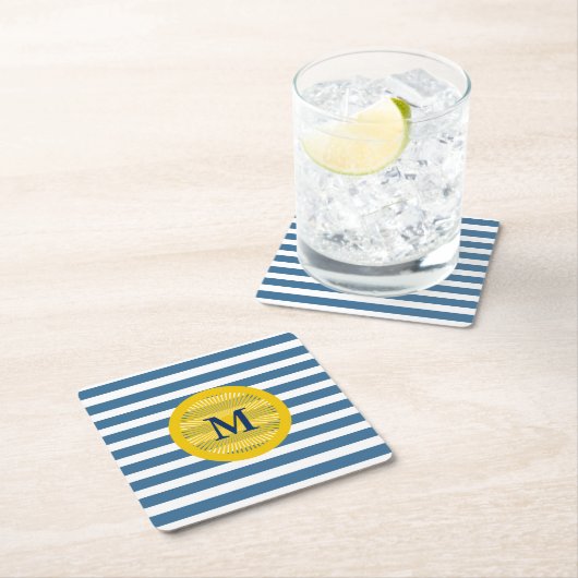 Untersetzer für Navy und Yellow Monogram (Vor Ort)