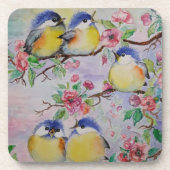 Untersetzer für niedliche Frühjahrsspanner (Vorderseite)