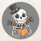 Untersetzer für niedliche Skelettabbildungen (Vorderseite)