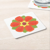Untersetzer für Papierpapier auf dem Dotty-Blume-P (angewinkelt)