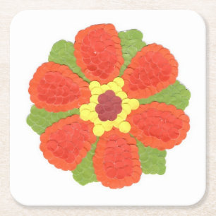 Untersetzer für Papierpapier auf dem Dotty-Blume-P