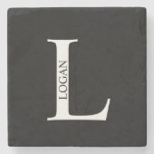 Untersetzer für personalisierte Monogramme und für (Vorderseite)