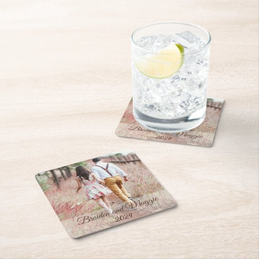 Untersetzer für personalisierte Namen und Foto (Vor Ort)