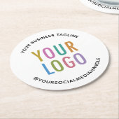 Untersetzer für runde Pulpboard-Papiere mit eigene (Angewinkelt)