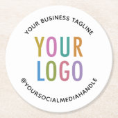 Untersetzer für runde Pulpboard-Papiere mit eigene (Vorderseite)