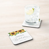 Untersetzer für Sonnenblumen Brautparty (Rechte Seite)