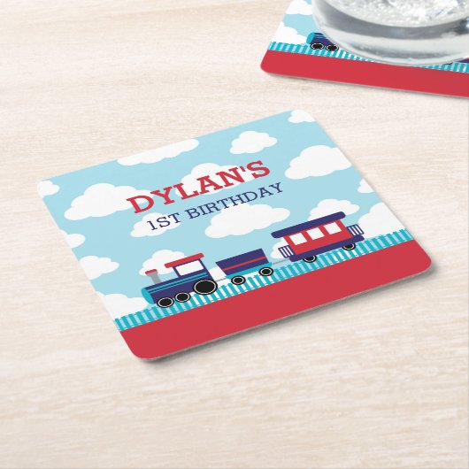 Untersetzer für Triebwerkspapiere (Navy & Red) - J (angewinkelt)