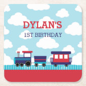 Untersetzer für Triebwerkspapiere (Navy & Red) - J (Vorderseite)