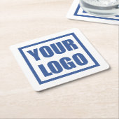 Untersetzer für Veranstaltungen mit Firmenlogos (angewinkelt)