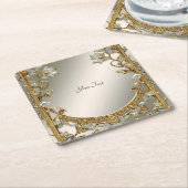 Untersetzer für Verziertes Weißpapier (angewinkelt)