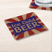 Untersetzer für Vintage Bier (angewinkelt)