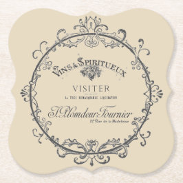 Untersetzer für Vintage französische Etiketten