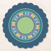 Untersetzer für Vintage Geometrie (Vorderseite)