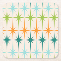 Untersetzer für Vintage geometrische Sternexplosio