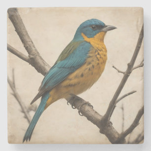 Untersetzer für Vintage Vogeldrucksteine