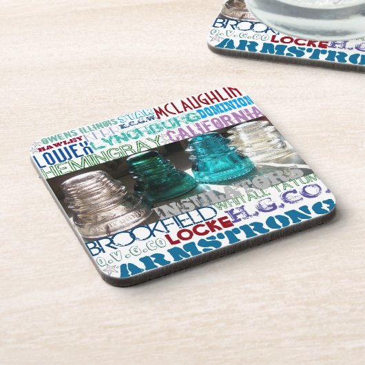 Untersetzer für Vintages Glas (Linke Seite)