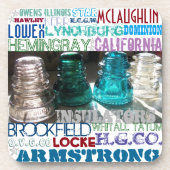 Untersetzer für Vintages Glas (Vorderseite)