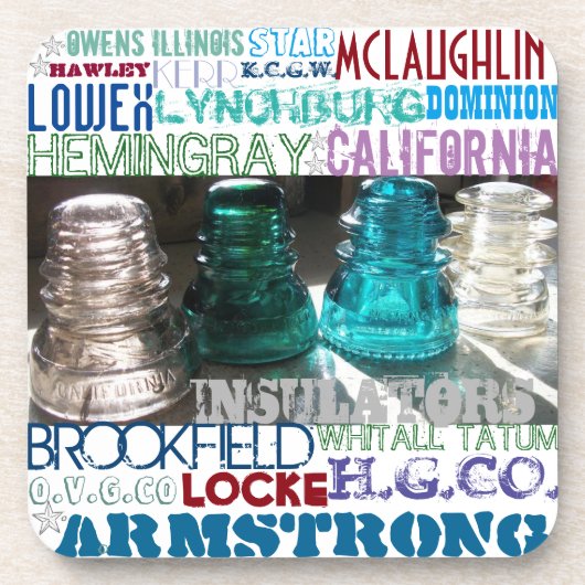 Untersetzer für Vintages Glas (Vorderseite)