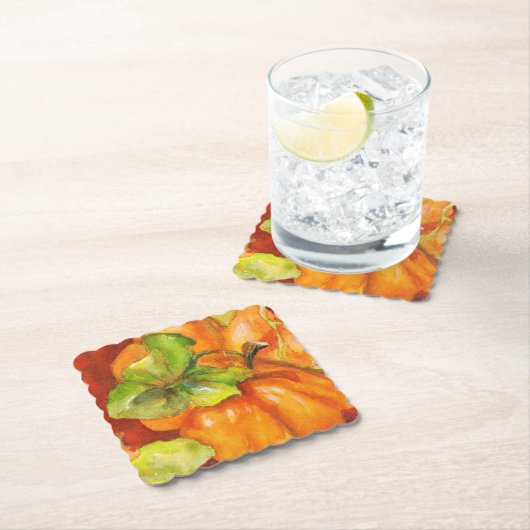Untersetzer für Wasserfarbenkürbis (Vor Ort)