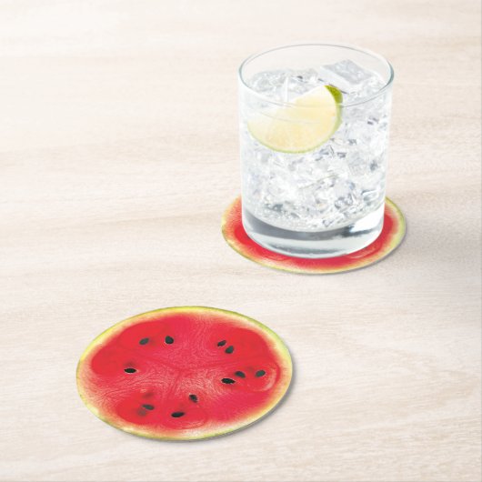 Untersetzer für Wassermelonpapier (Set von 6) (Vor Ort)