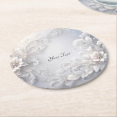 Untersetzer für weißes Blumenpapier (Angewinkelt)