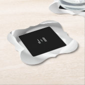 Untersetzer für Weißrosen | Elegant Modern Floral (angewinkelt)