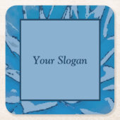 Untersetzer für Werbepapiere mit blauer Auszeichnu (Vorderseite)