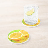 Untersetzer für Zitronen und Wassertropfen (Seite)