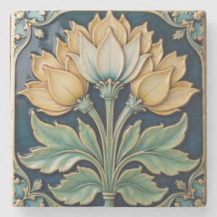 Untersetzer Gelb und Weiß