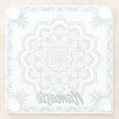 Untersetzer | Glas | Blue Mandela | Wohnzimmer | B (Rückseite)