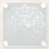 Untersetzer-Glas - sitzender Rabe Glasuntersetzer (Rückseite)