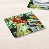 Untersetzer glatt gelb abstrakt (angewinkelt)