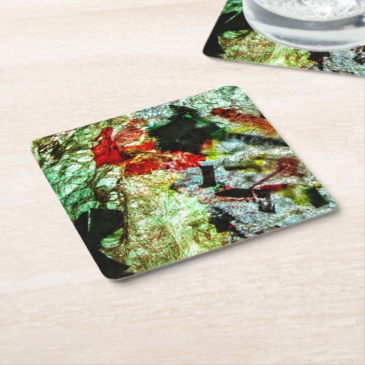 Untersetzer glatt gelb abstrakt (angewinkelt)