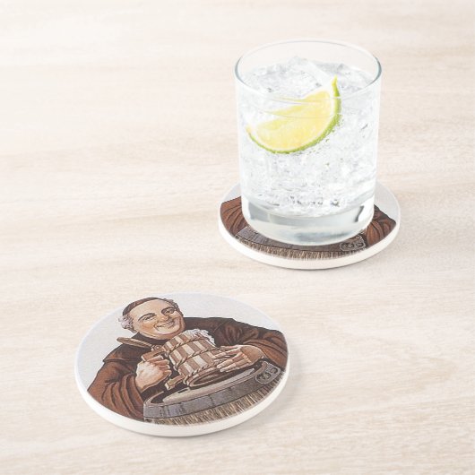 Untersetzer-glücklicher Mönch-Mönch, der Untersetzer (Seite)