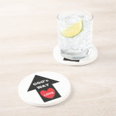 Untersetzer Gods Way Liebe Arrow Heart (Seite)