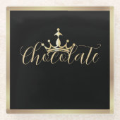 Untersetzer/Goldschokolade/SQR Glasuntersetzer (Vorderseite)