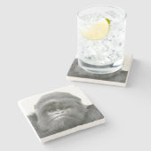 Untersetzer Gorilla Silverback Stone (Seitenansicht)