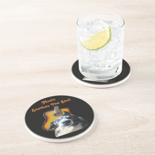 Untersetzer Guitar Dog (Seite)