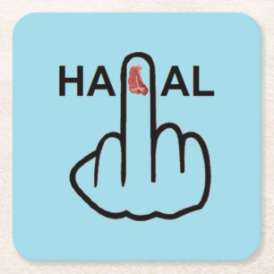 Untersetzer Halal Gedreht