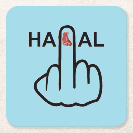 Untersetzer Halal Gedreht (Vorderseite)