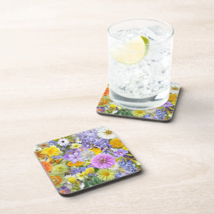 Untersetzer - Hartkunststoffe - Blume und Schmette