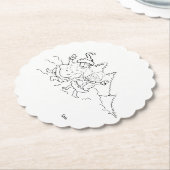 Untersetzer: Herr & Frau Claus Untersetzer (angewinkelt)