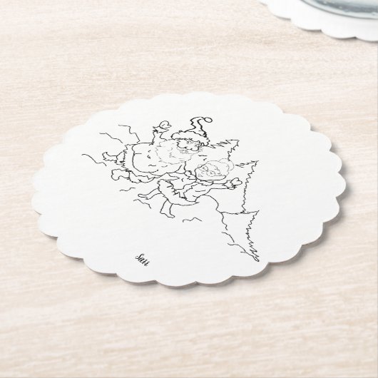 Untersetzer: Herr & Frau Claus Untersetzer (angewinkelt)